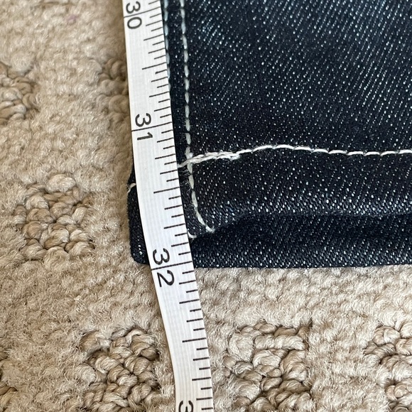 JAMES JEANS DRY AGED DENIM CURATED BY SEAN BOOTCUT DARK WASH SIZE 25 EUC - Picture 11 of 14